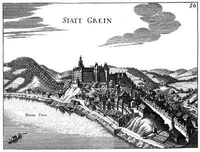 View of the City of Grein by Georg Matthaus Vischer